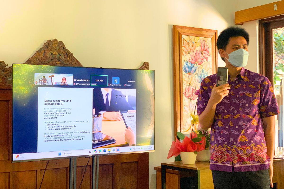 JTB Indonesia team members participating in the Professional Course on Sustainable Tourism Standards