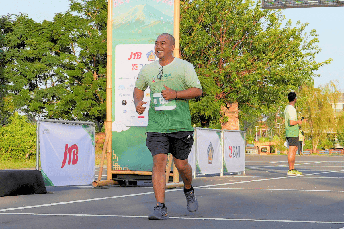 JTB Run 2026 participants gathering at the start line at TAHURA Ngurah Rai Bali
